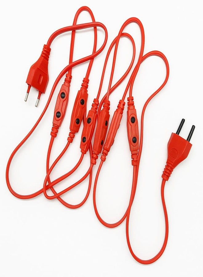 SEER LED Rice Light Jointer Extension Cord, 10+1 Female Socket Connector, Red, Festival Decoration Wire, 1 Piece - Image 1